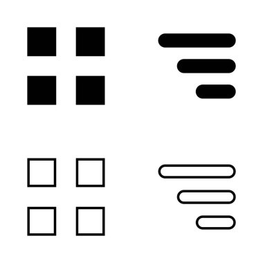 Menü simgesi vektörü. Web menü işareti ve sembol. Hamburger menüsü sembolü