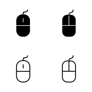 Fare simgesi vektörü. Tıklama işareti ve sembol. işaretleyici simgesi vektörü.