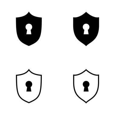 Güvenlik simgesi vektörü. Koruma işareti ve sembol. Özel hayat. vpn