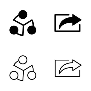 Simge vektörünü paylaş. İşaret ve sembol paylaşımı