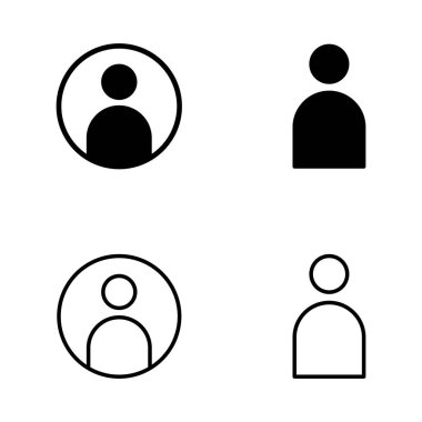 Kullanıcı simgesi vektörü. İmza ve sembol. insanlar simgesi. 