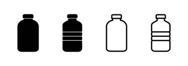 Şişe simgesi logosu tasarımı. şişe işareti ve sembol