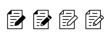 Not simgesi logo tasarımı. not defteri işareti ve sembol