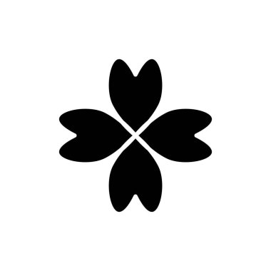 Uygulamalar ve web siteleri için Clover simgesi. Yonca işareti ve sembol. dört yapraklı yonca simgesi.