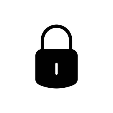 Uygulamalar ve web siteleri için simge kilitle. Asma kilit işareti ve sembol. Şifreleme simgesi. Güvenlik sembolü