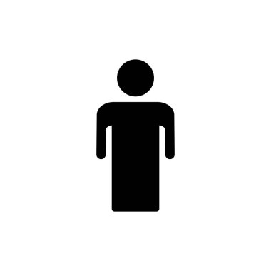 Uygulamalar ve web siteleri için insan simgesi. Erkek işareti ve sembol. insan sembolü