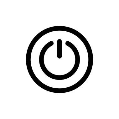 Uygulamalar ve web siteleri için güç simgesi. Güç Anahtarı işareti ve sembolü. Elektrik gücü.