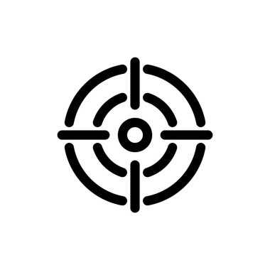 Uygulamalar ve web siteleri için hedef simgesi. hedef simge vektörü. hedef pazarlama işareti ve sembol