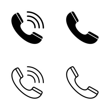 Simge vektörünü ara. Telefon işareti ve sembol. Telefon ikonu. Bizimle irtibata geç 