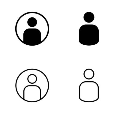Kullanıcı simgesi vektörü. İmza ve sembol. insanlar simgesi. 