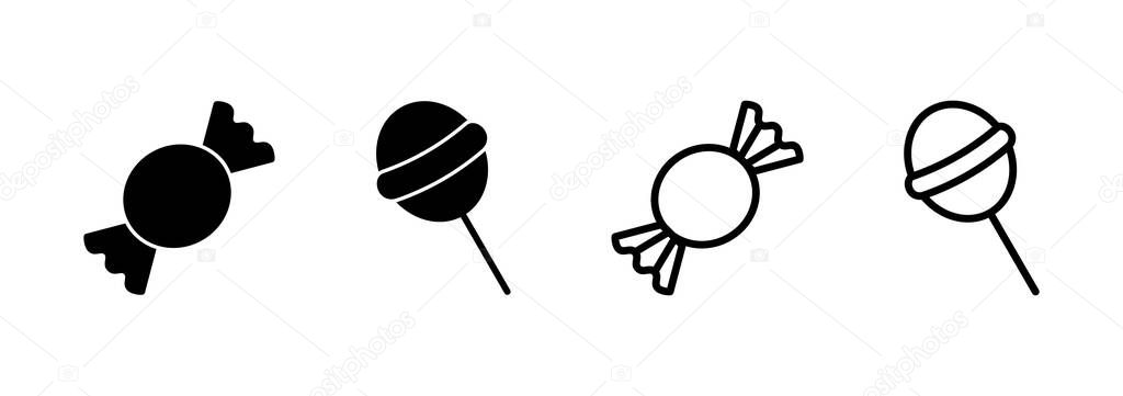 Candy icon logo design. candy sign and symbol.