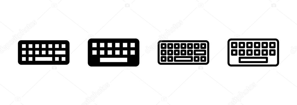 Keyboard icon logo design. keyboard sign and symbol
