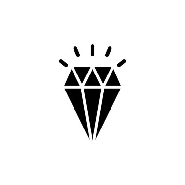 Uygulamalar ve web siteleri için elmas simge sembolü. Elmas taşları işareti ve sembolü