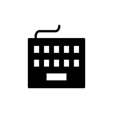 Uygulamalar ve web siteleri için klavye simgesi. Klavye işareti ve simgesi