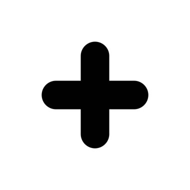 Uygulamalar ve web siteleri için simge sembolü. Artı işareti ve sembol ekle