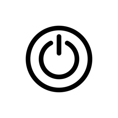 Uygulamalar ve web siteleri için güç simgesi. Güç Anahtarı işareti ve sembolü. Elektrik gücü.