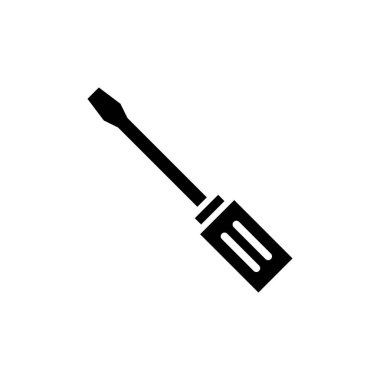 Uygulamalar ve web siteleri için tornavida simgesi. araç işareti ve sembol