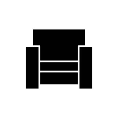 Uygulamalar ve web siteleri için kanepe simgesi. Kanepe işareti ve sembol. mobilya simgesi