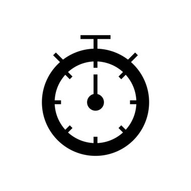 Uygulamalar ve web siteleri için Stopwatch simgesi. Zamanlayıcı işareti ve sembol. Geri sayım simgesi. Zaman Dönemi