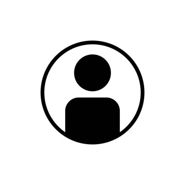 Uygulamalar ve web siteleri için kullanıcı simgesi. İmza ve sembol. insanlar simgesi. 