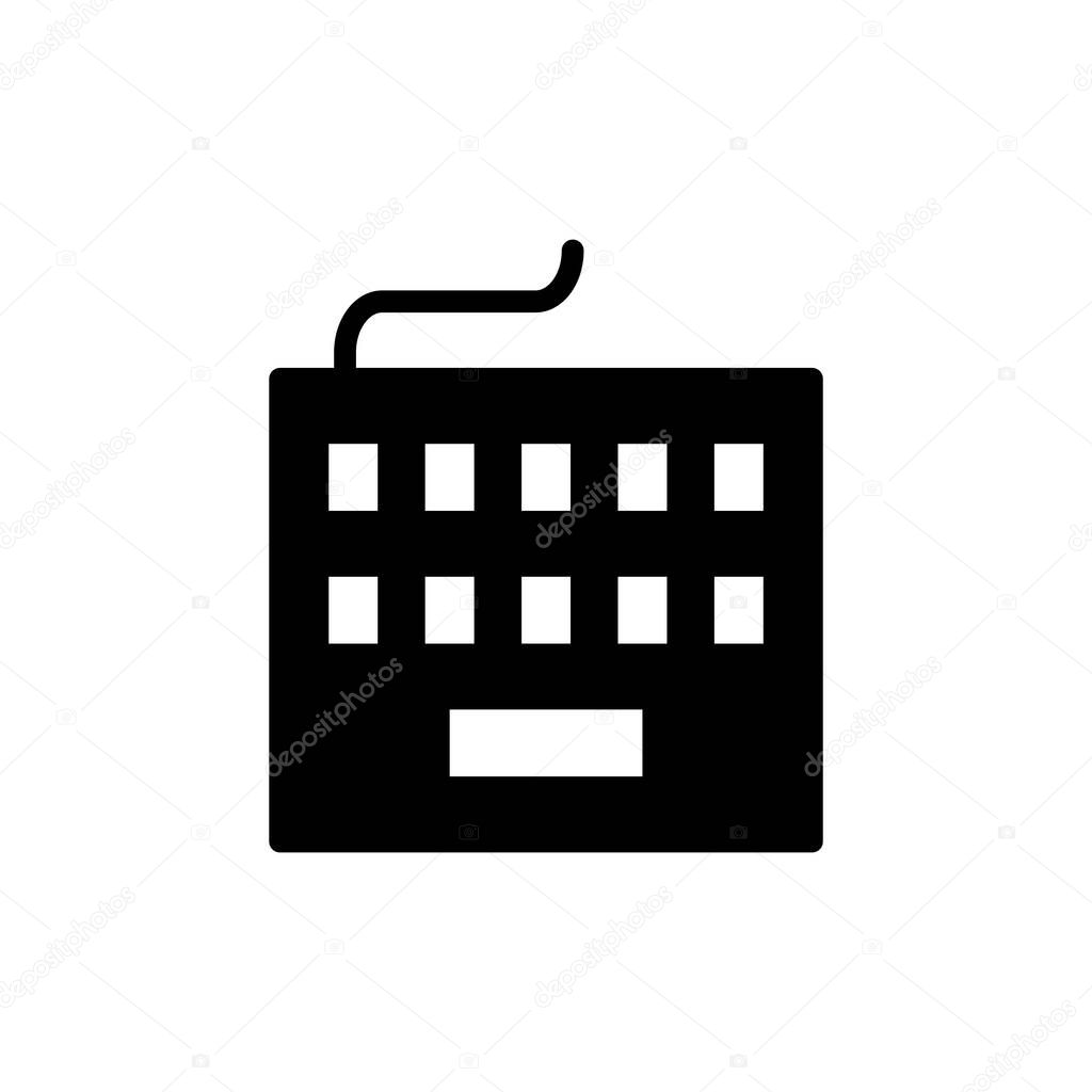 Keyboard icon symbol for apps and websites. keyboard sign and symbol