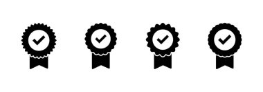 Onaylanmış simge vektörü. Onaylanmış Madalya Simgesi