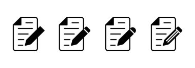 Not simgesi vektörü. not defteri işareti ve sembol