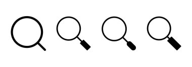 Simge vektörünü ara. Büyüteç işareti ve sembolü ara