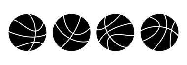 Basketbol ikonu logosu tasarımı. Basketbol tabelası ve sembol