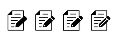 Not simgesi logo tasarımı. not defteri işareti ve sembol