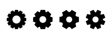 Simge logo tasarımı ayarlanıyor. İşaret ve sembol. Vites İşareti