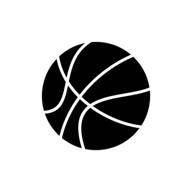 Uygulamalar ve web siteleri için basketbol simgesi. Basketbol tabelası ve sembol