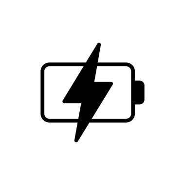 Uygulamalar ve web siteleri için pil simgesi. Şarj işareti. pil şarj seviyesi