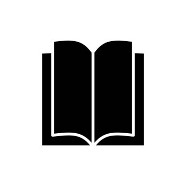 Uygulamalar ve web siteleri için kitap simgesi. Açık kitap işareti ve sembol. Kitap simgesi