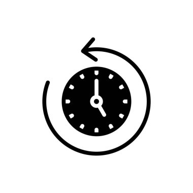 Uygulamalar ve web siteleri için tarih simgesi. Son olay geçmişi işareti ve simgesi