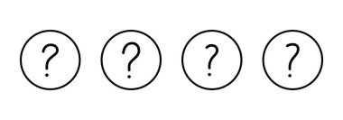 Soru simgesi vektörü. soru işareti ve sembol