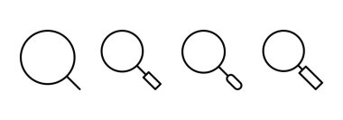 Simge vektörünü ara. Büyüteç işareti ve sembolü ara