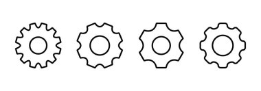 Simge vektörü ayarlanıyor. İşaret ve sembol. Vites İşareti