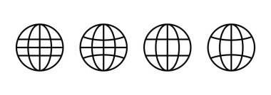 Web simgesi vektörü. Web tabelalarına ve sembollere git. Web tıklama simgesi. Genel arama simgesi