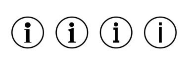 Bilgi simgesi logo tasarımı. İmza ve sembol hakkında. soru işareti simgesi