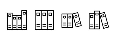 Kütüphane simgesi logosu tasarımı. eğitim işareti ve sembol