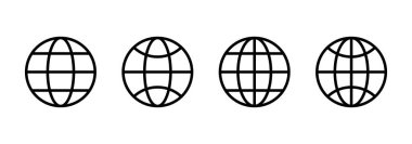 Web simgesi logosu tasarımı. Web tabelalarına ve sembollere git. Web tıklama simgesi. Genel arama simgesi