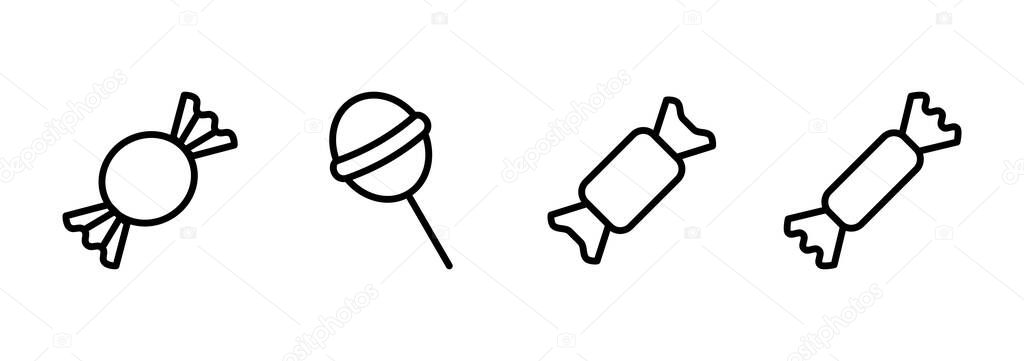 Candy icon logo design. candy sign and symbol.