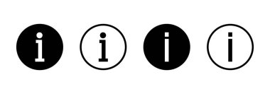 Bilgi simgesi logo tasarımı. İmza ve sembol hakkında. soru işareti simgesi