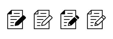 Not simgesi logo tasarımı. not defteri işareti ve sembol