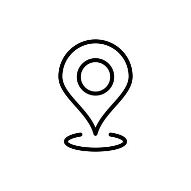 Uygulamalar ve web siteleri için adres simgesi. Ev işareti ve sembol. nokta