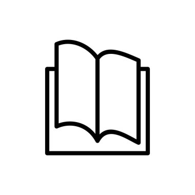 Uygulamalar ve web siteleri için kitap simgesi. Açık kitap işareti ve sembol. Kitap simgesi