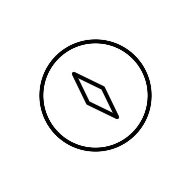 Uygulamalar ve web siteleri için pusula simgesi. ok pusula simgesi işareti ve sembolü