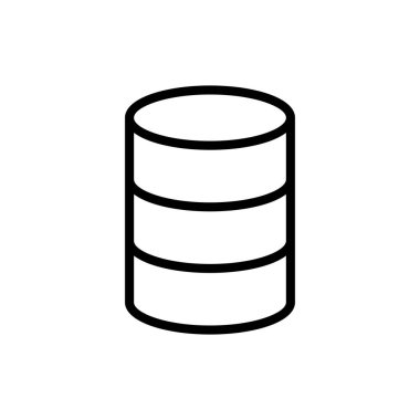 Uygulamalar ve web siteleri için veritabanı simgesi. veritabanı işareti ve sembolü