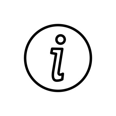 Uygulamalar ve web siteleri için bilgi simgesi simgesi. İmza ve sembol hakkında. soru işareti simgesi